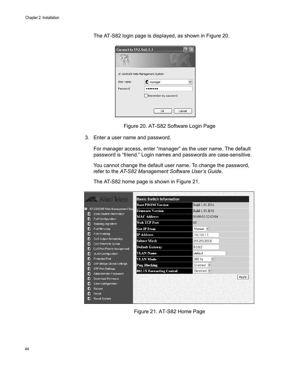 Allied Telesis AT-GS950/8 User Manual | Page 44 / 52
