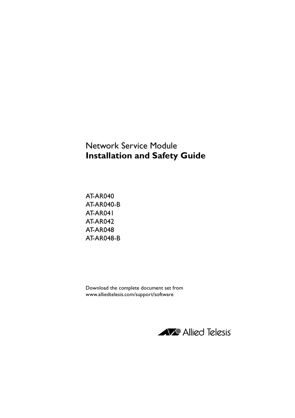 Allied Telesis AT-AR048-B User Manual | Page 2 / 13