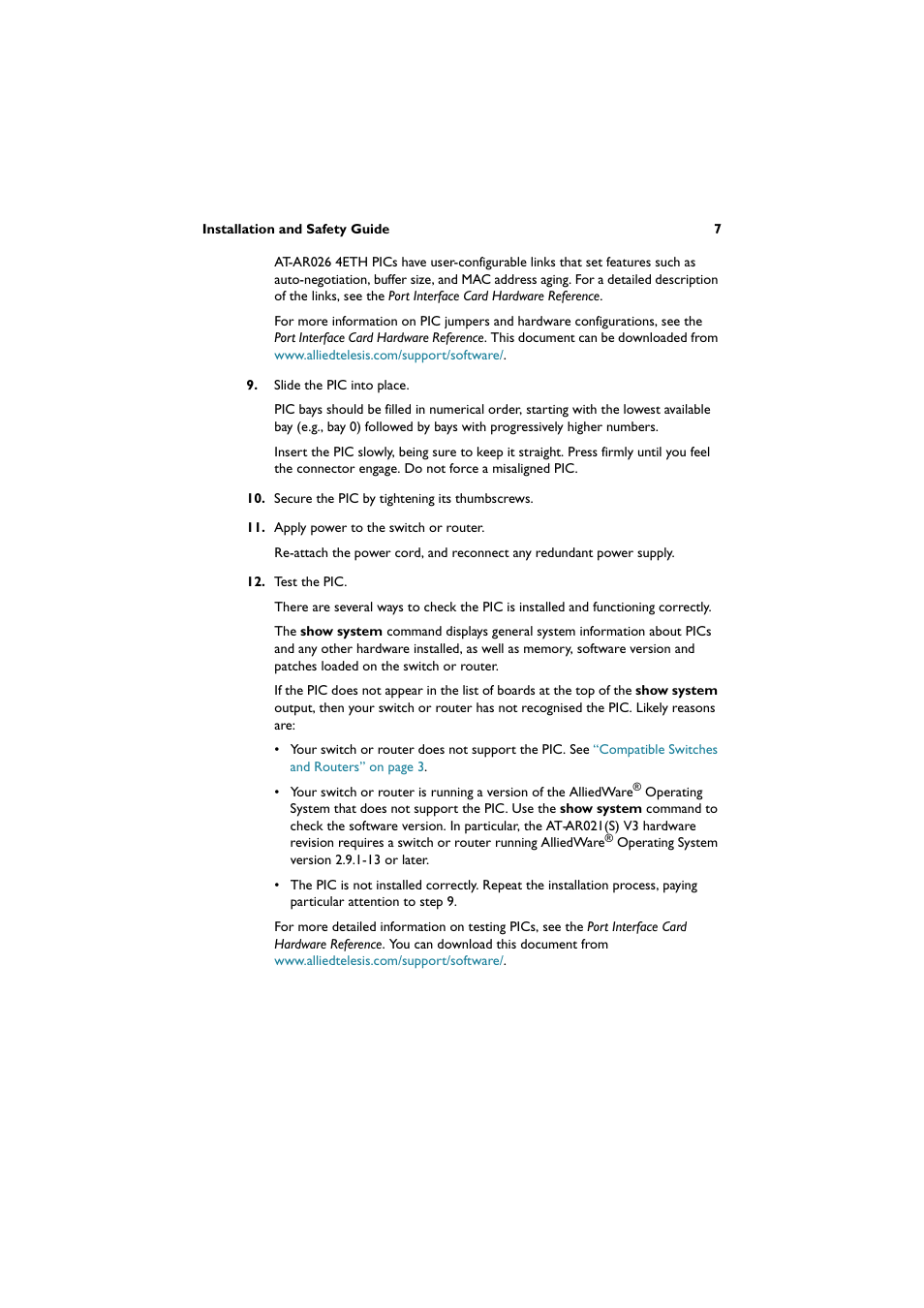 Allied Telesis AT-AR027 VoIP-FXS User Manual | Page 8 / 13