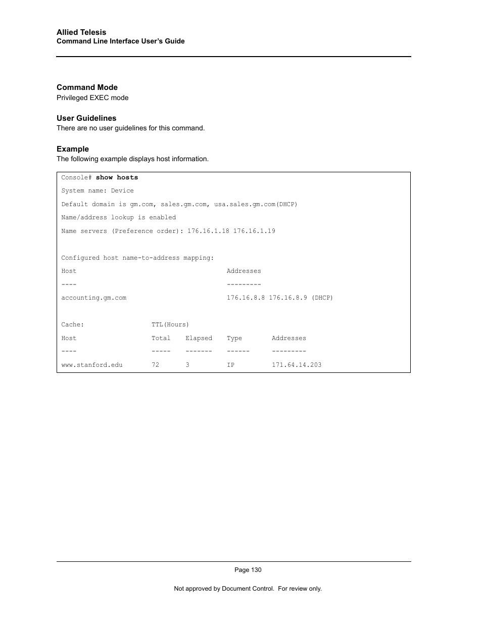 Allied Telesis AT-S95 CLI User Manual | Page 142 / 348