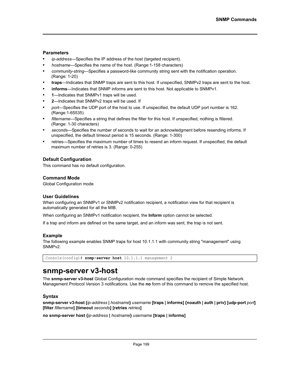 Snmp-server v3-host | Allied Telesis AT-S95 CLI User Manual | Page 211 / 348