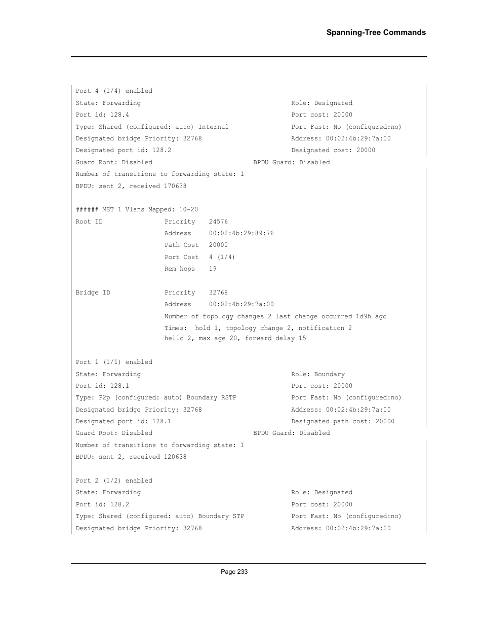 Allied Telesis AT-S95 CLI User Manual | Page 245 / 348