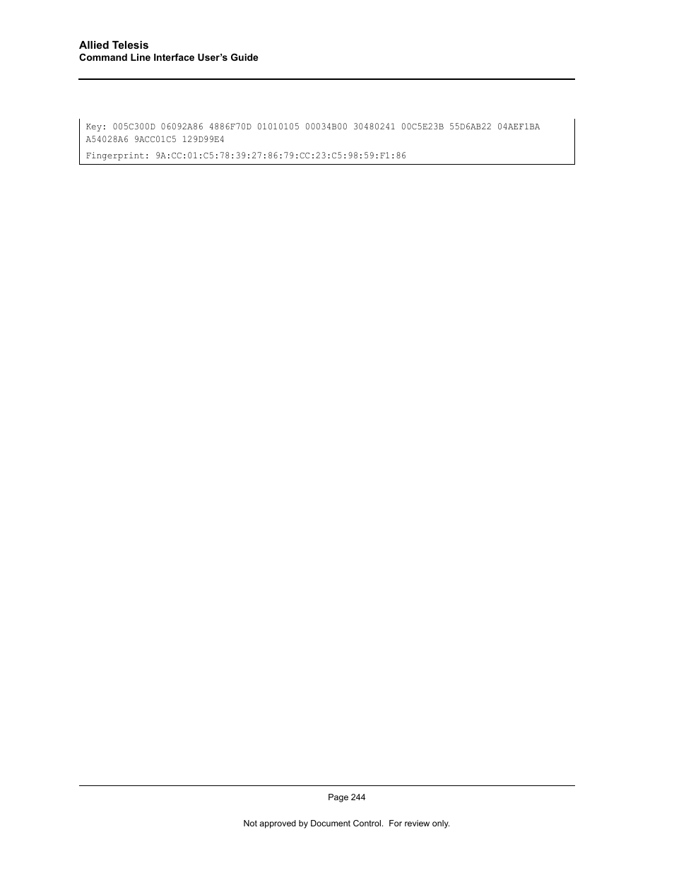 Allied Telesis AT-S95 CLI User Manual | Page 256 / 348