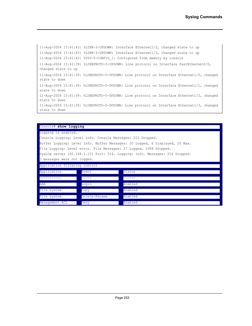 Allied Telesis AT-S95 CLI User Manual | Page 265 / 348