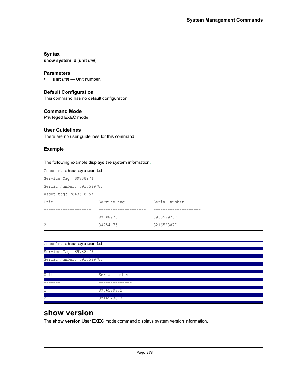 Show version | Allied Telesis AT-S95 CLI User Manual | Page 285 / 348