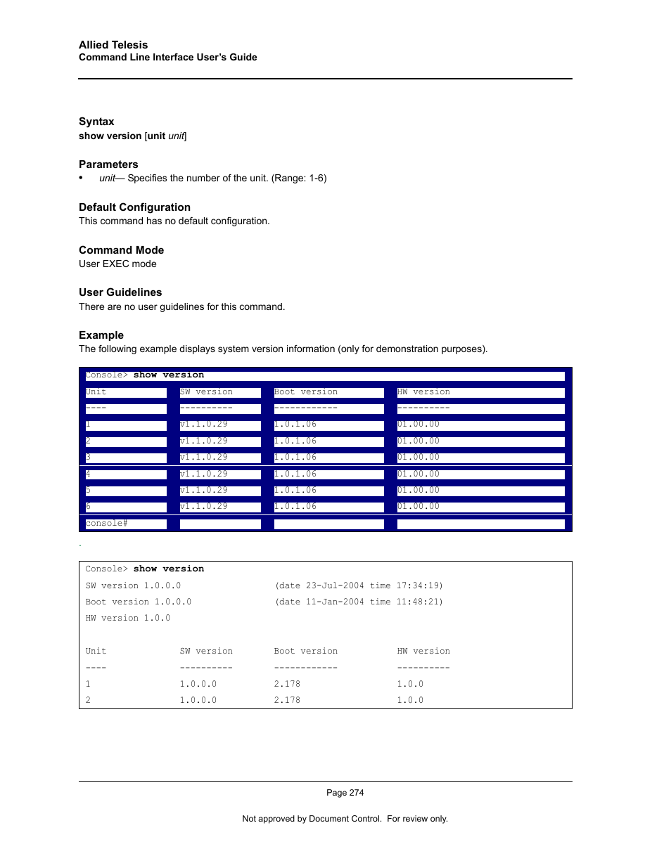 Allied Telesis AT-S95 CLI User Manual | Page 286 / 348
