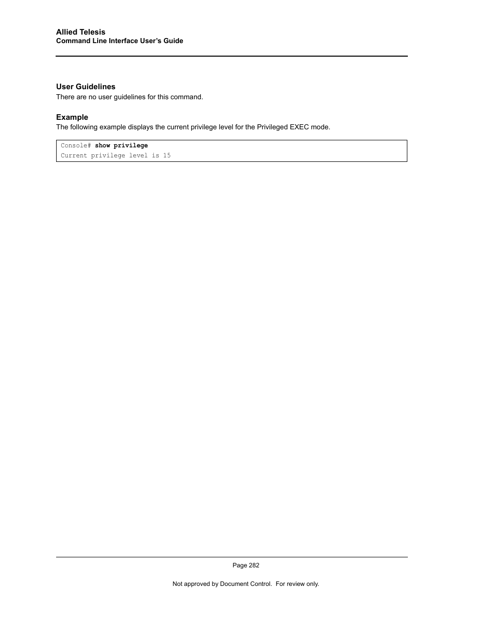 Allied Telesis AT-S95 CLI User Manual | Page 294 / 348