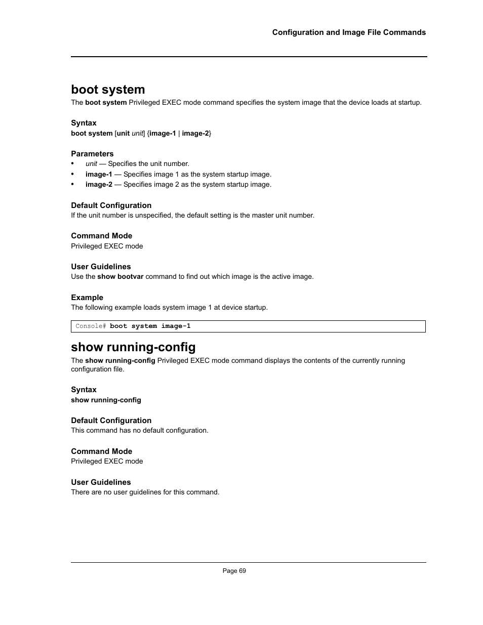 Boot system, Show running-config, Boot system show running-config | Allied Telesis AT-S95 CLI User Manual | Page 81 / 348