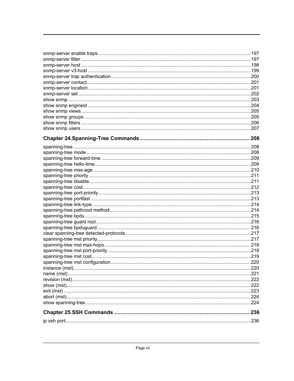 Allied Telesis AT-S95 CLI User Manual | Page 9 / 348