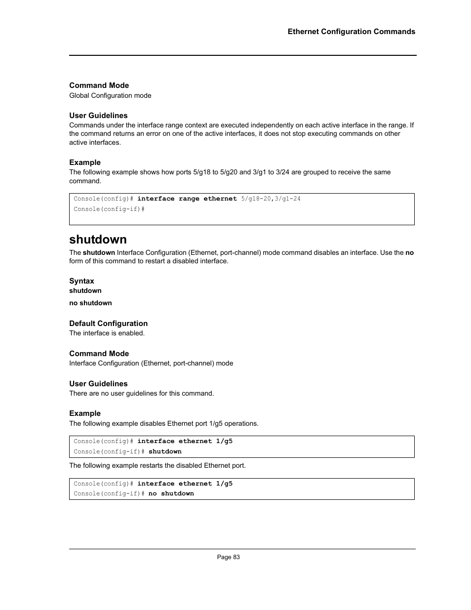 Shutdown | Allied Telesis AT-S95 CLI User Manual | Page 95 / 348