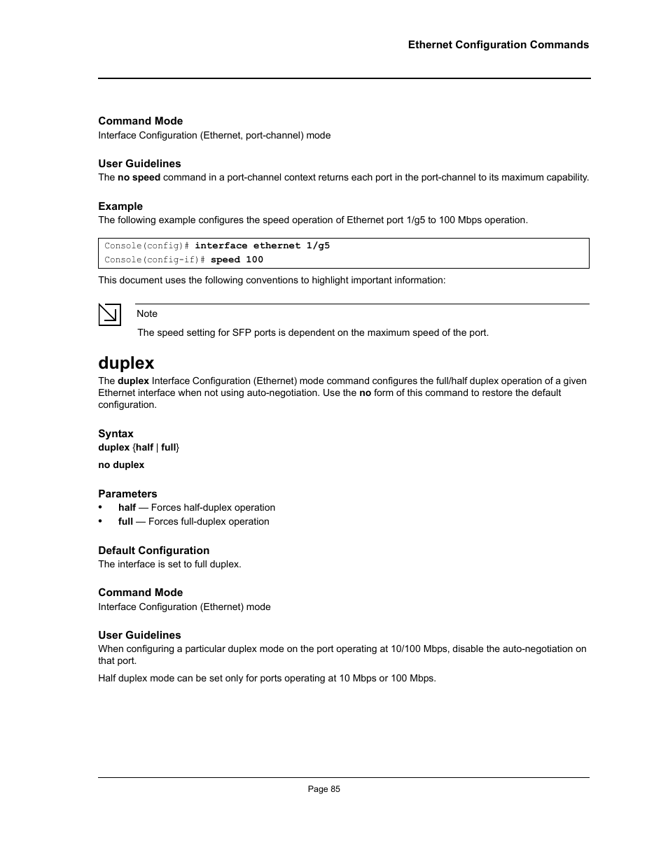 Duplex | Allied Telesis AT-S95 CLI User Manual | Page 97 / 348