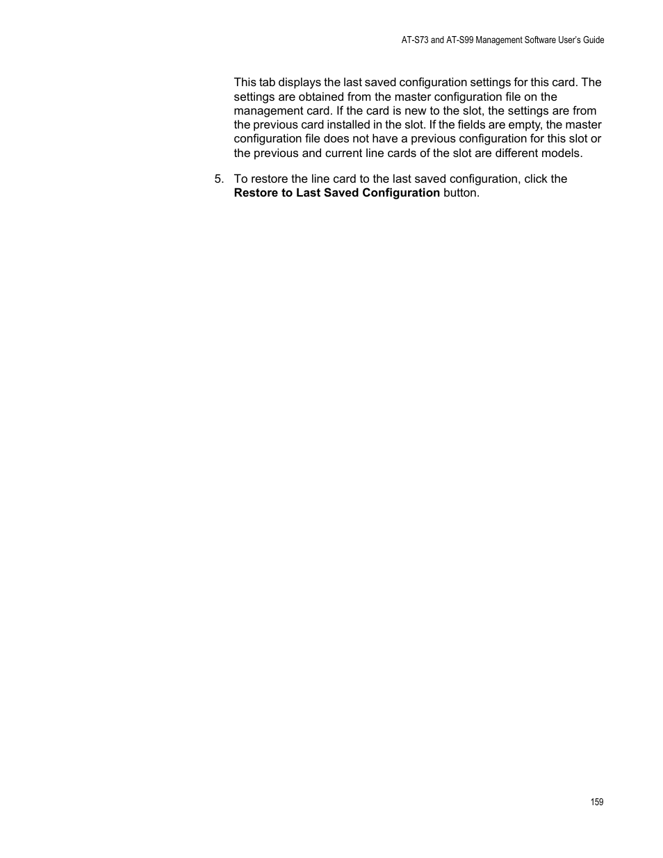 Allied Telesis AT-S99 User Manual | Page 159 / 320