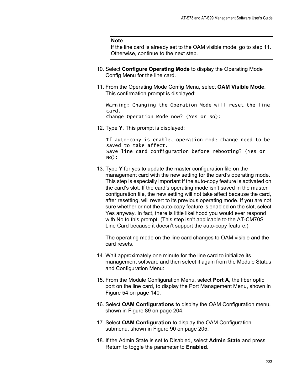 Allied Telesis AT-S99 User Manual | Page 233 / 320