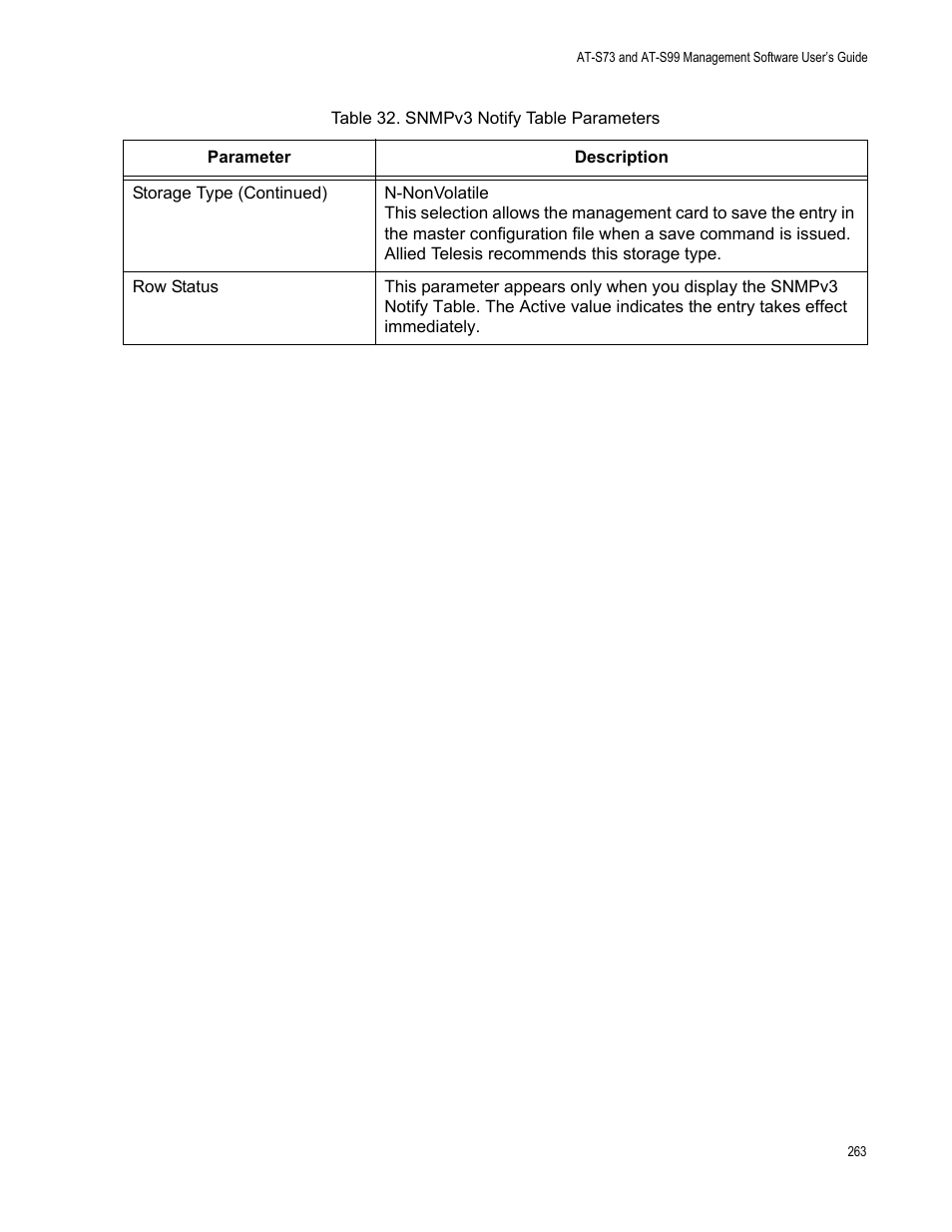 Allied Telesis AT-S99 User Manual | Page 263 / 320