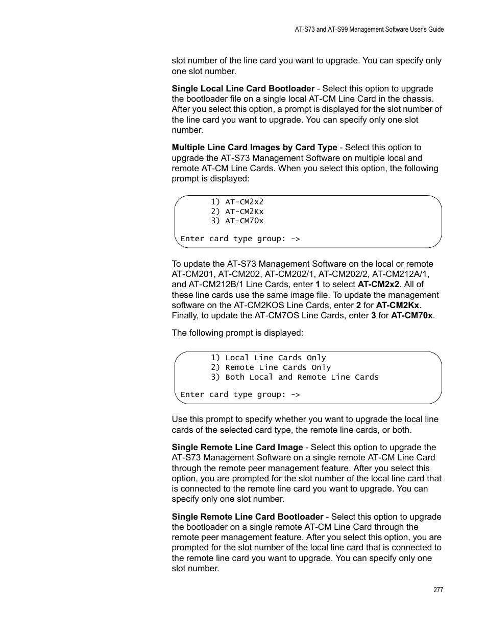 Allied Telesis AT-S99 User Manual | Page 277 / 320