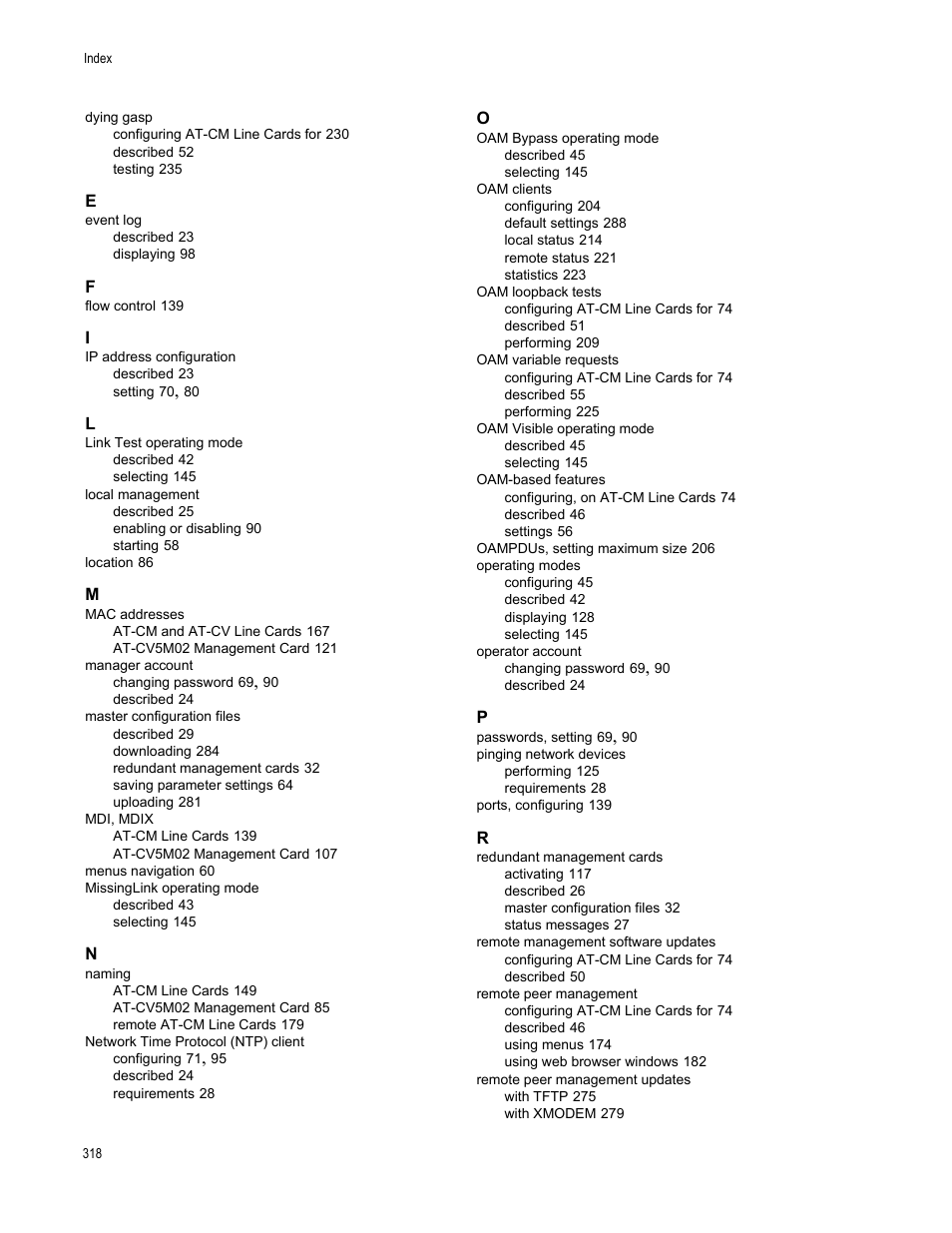 Allied Telesis AT-S99 User Manual | Page 318 / 320