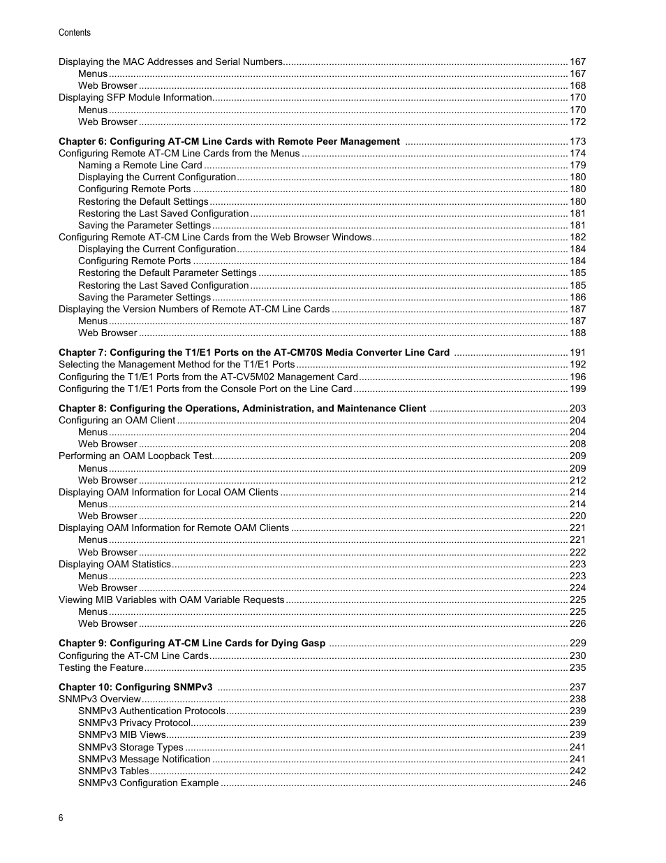Allied Telesis AT-S99 User Manual | Page 6 / 320