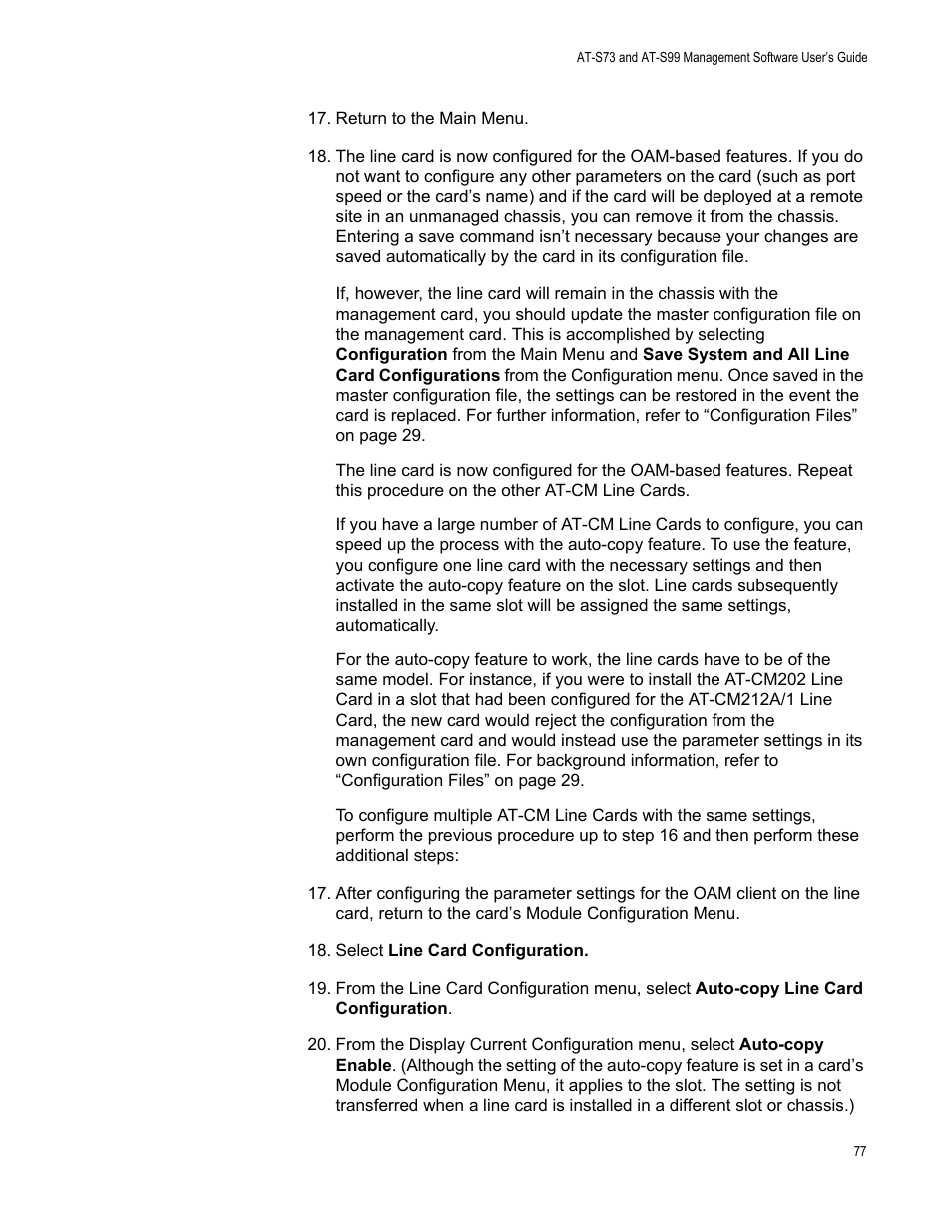 Allied Telesis AT-S99 User Manual | Page 77 / 320
