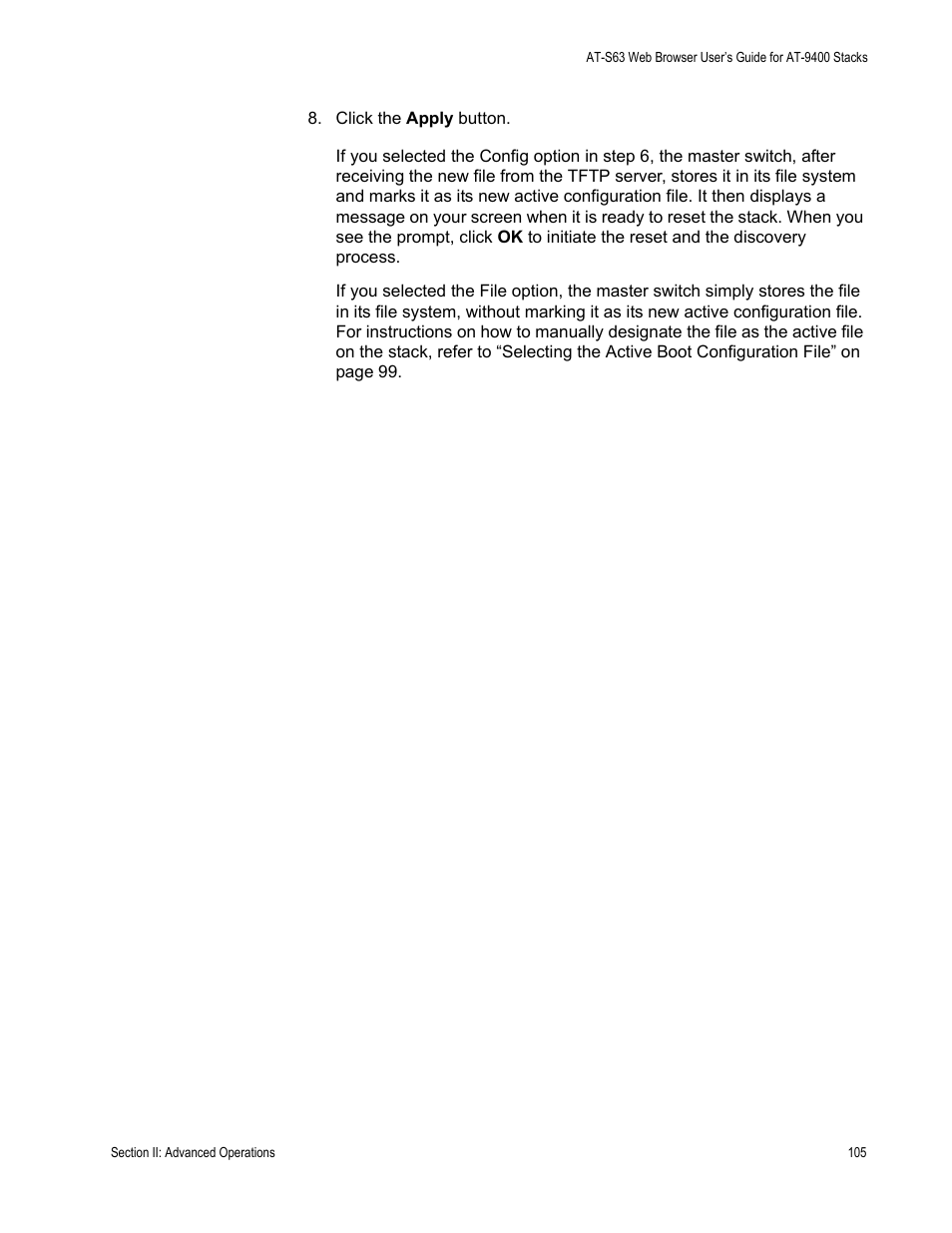Allied Telesis AT-S63 User Manual | Page 105 / 246