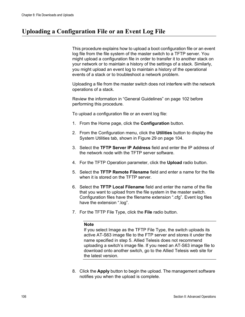 Allied Telesis AT-S63 User Manual | Page 106 / 246