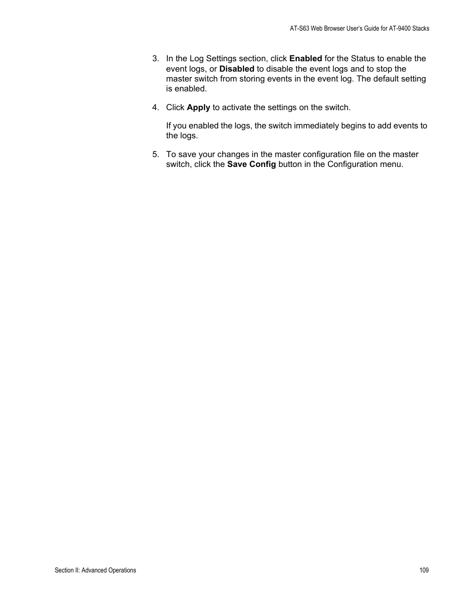 Allied Telesis AT-S63 User Manual | Page 109 / 246