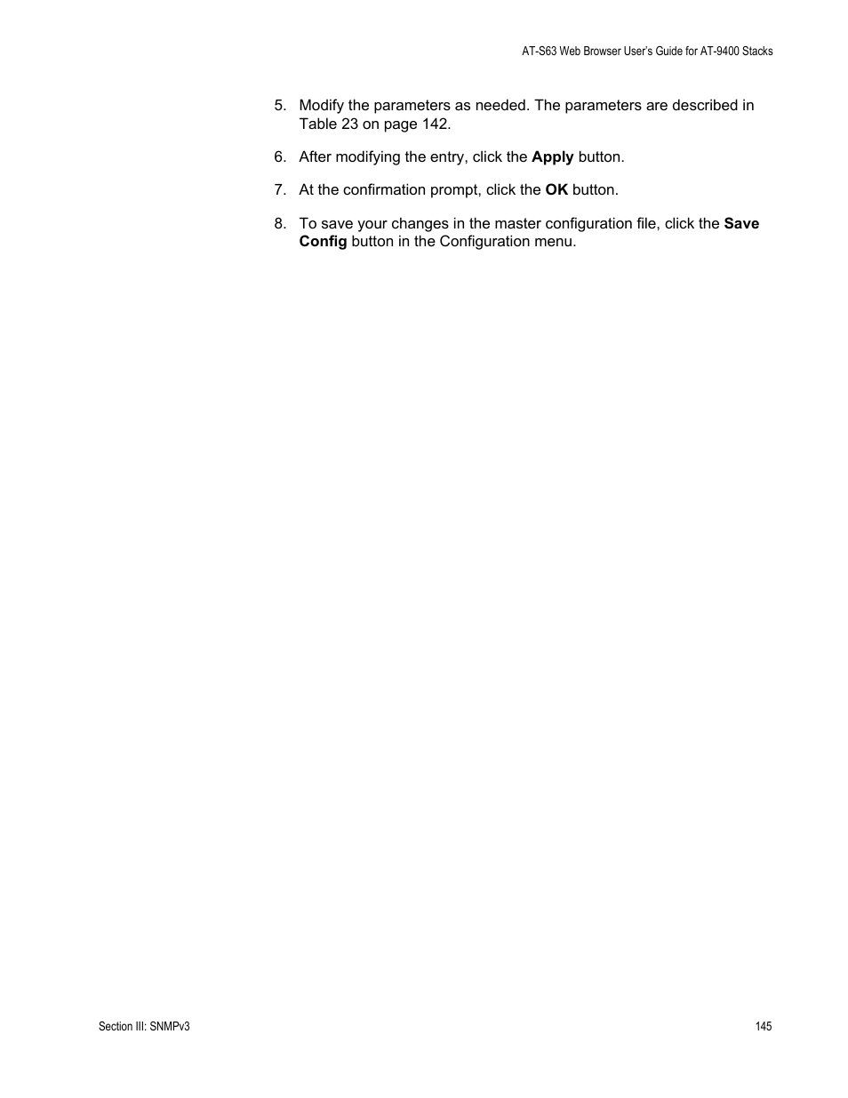 Allied Telesis AT-S63 User Manual | Page 145 / 246
