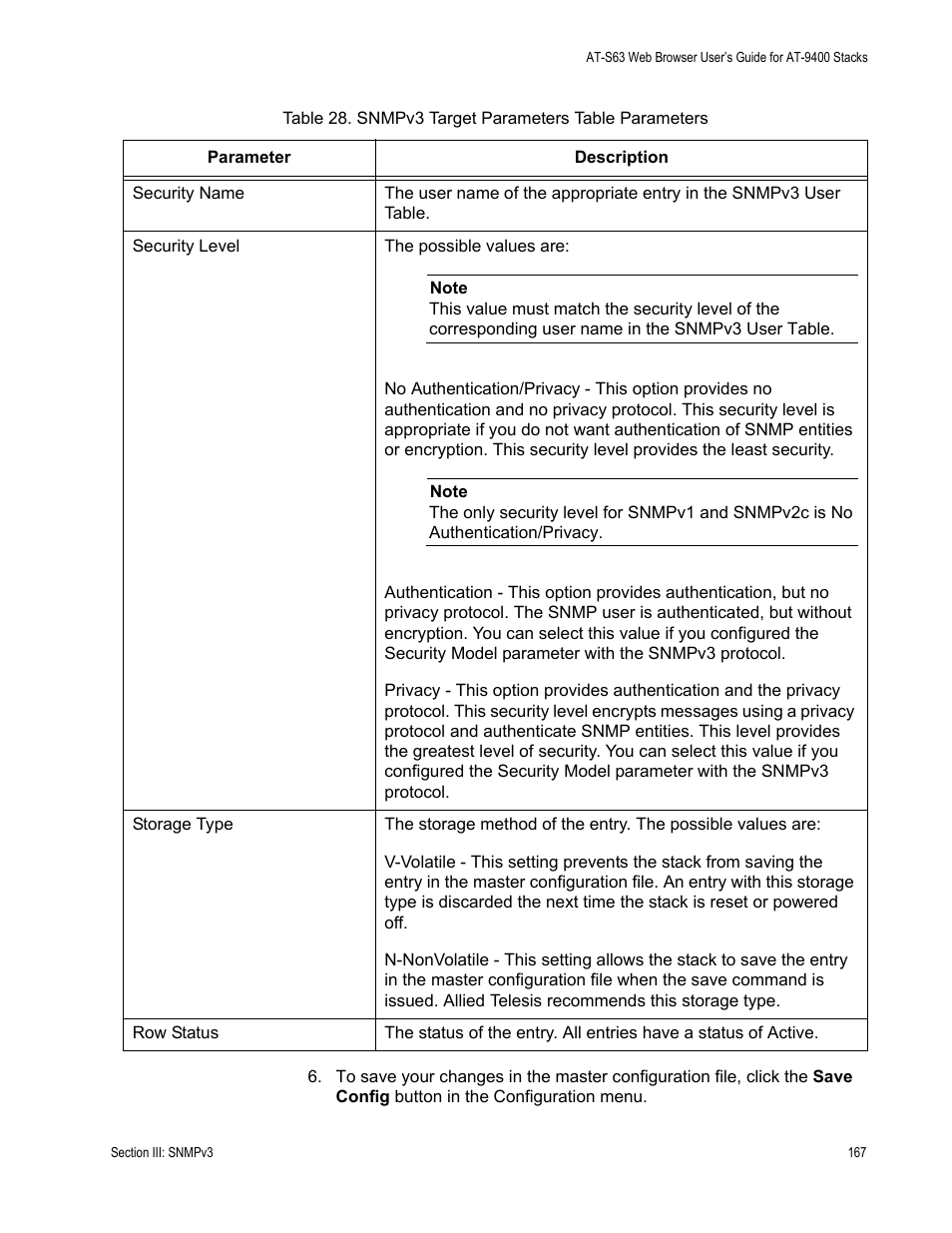 Allied Telesis AT-S63 User Manual | Page 167 / 246