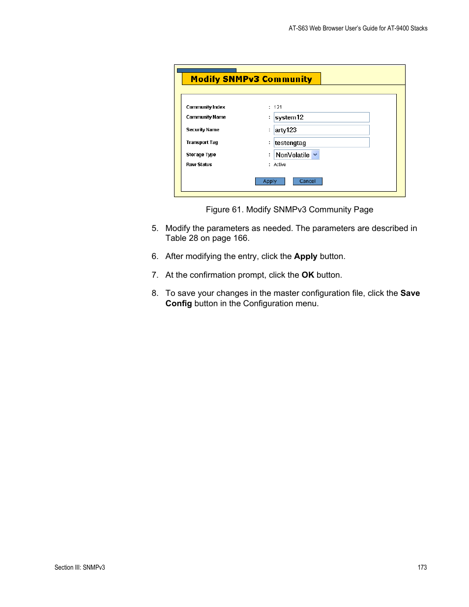 Figure 61 | Allied Telesis AT-S63 User Manual | Page 173 / 246