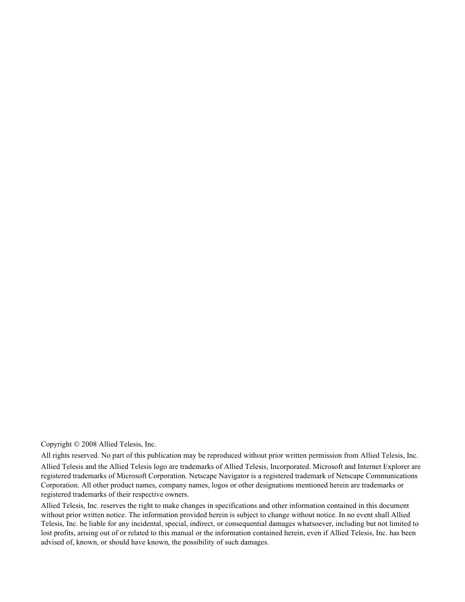 Allied Telesis AT-S63 User Manual | Page 2 / 246