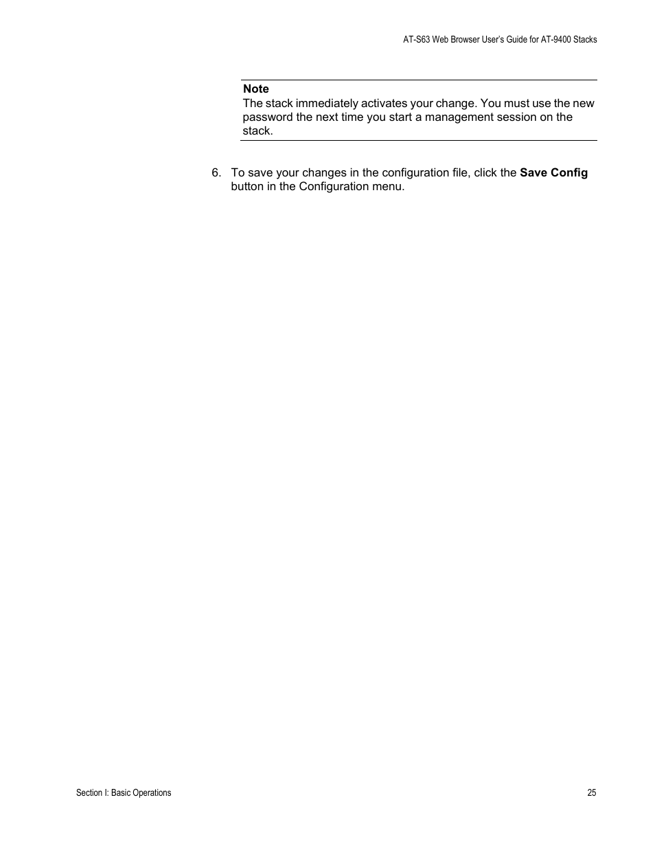 Allied Telesis AT-S63 User Manual | Page 25 / 246