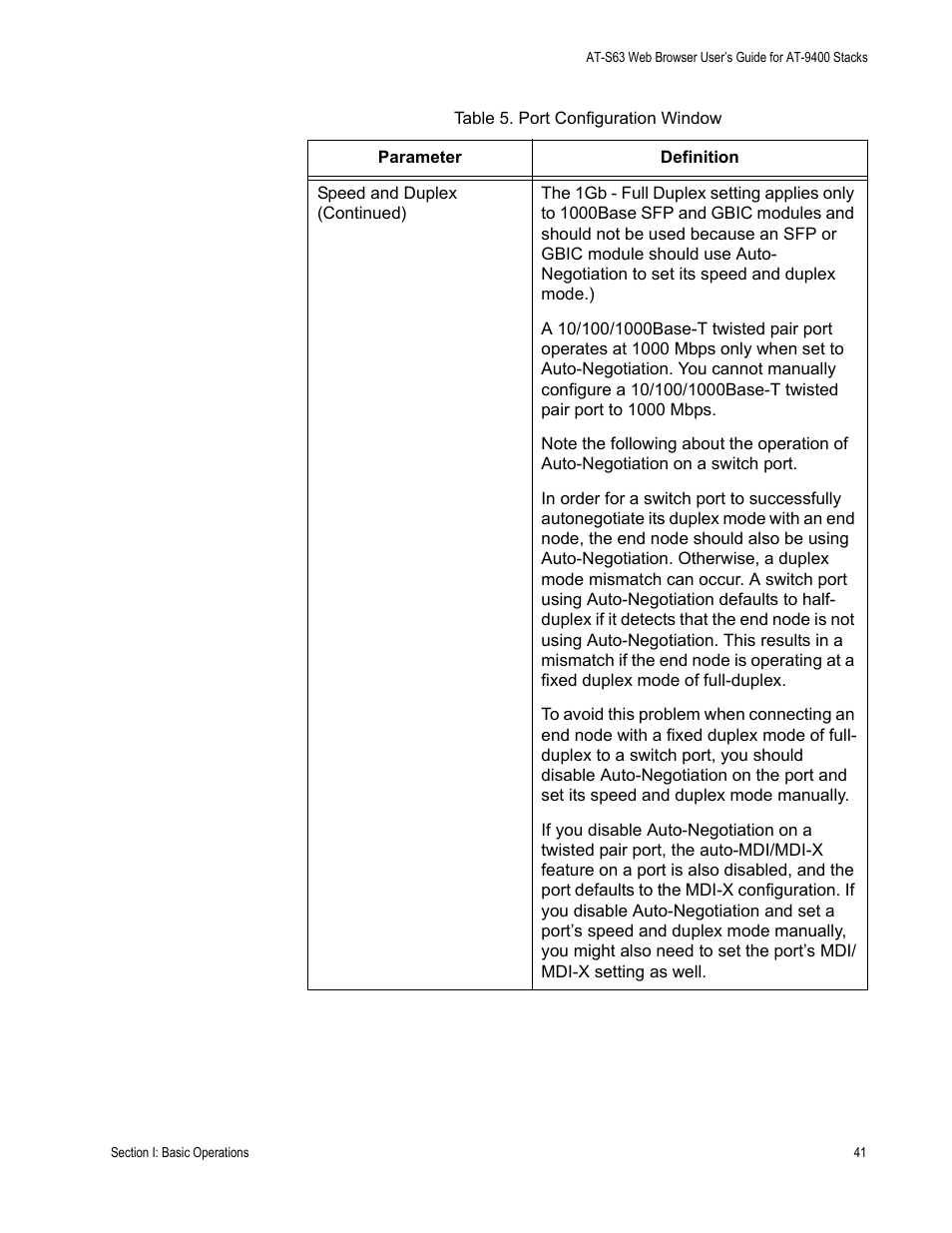 Allied Telesis AT-S63 User Manual | Page 41 / 246