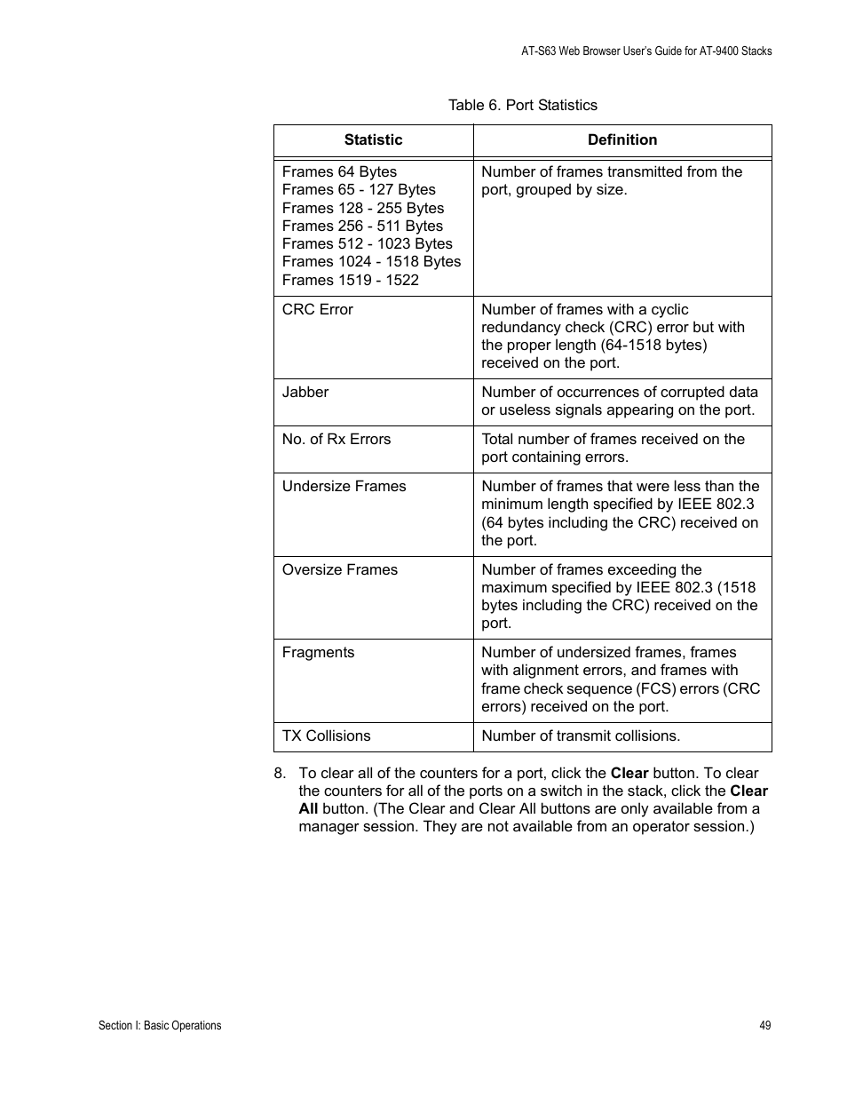 Allied Telesis AT-S63 User Manual | Page 49 / 246