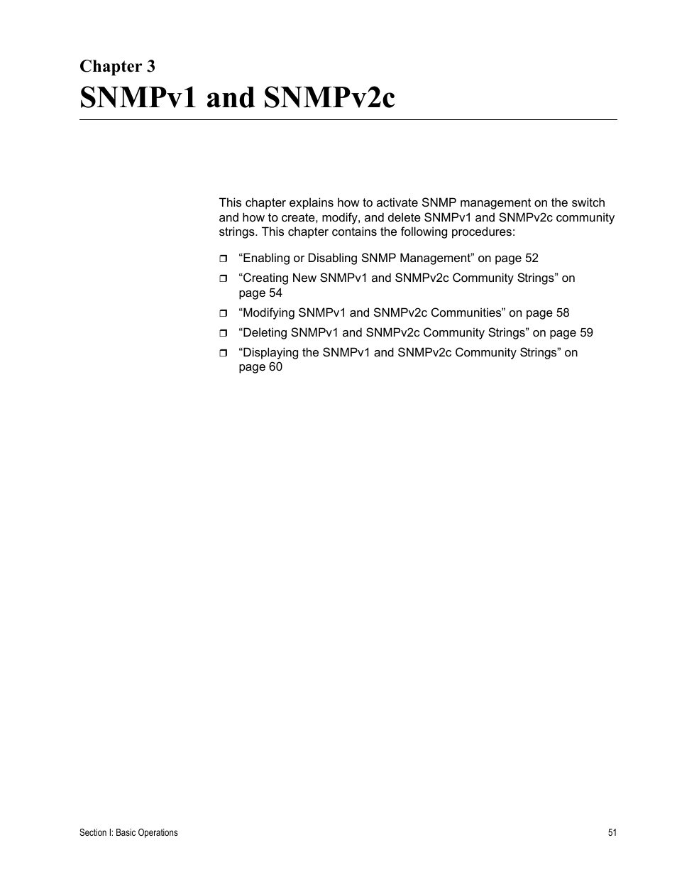 Chapter 3, Snmpv1 and snmpv2c, R 3: snmpv1 and snmpv2c | Allied Telesis AT-S63 User Manual | Page 51 / 246