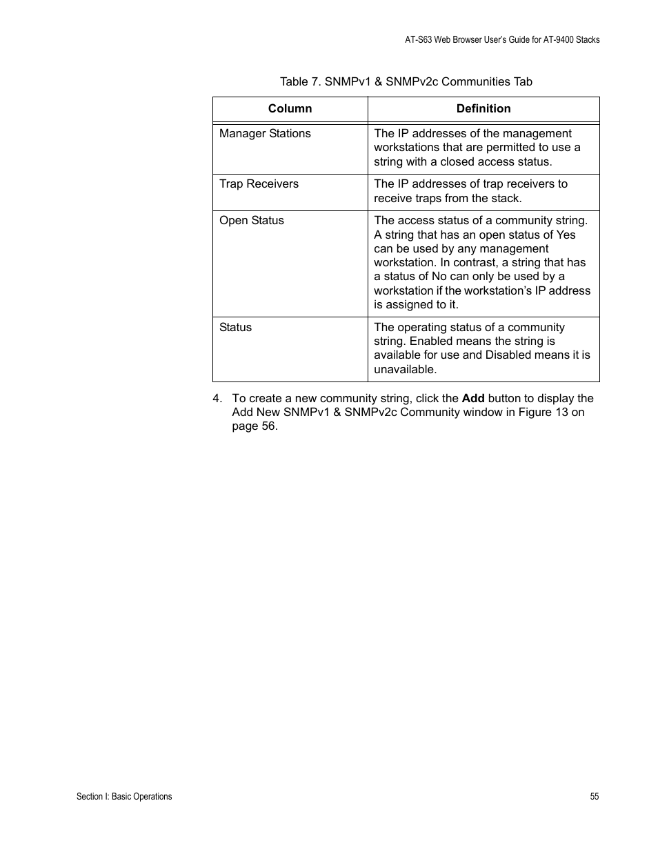 Allied Telesis AT-S63 User Manual | Page 55 / 246