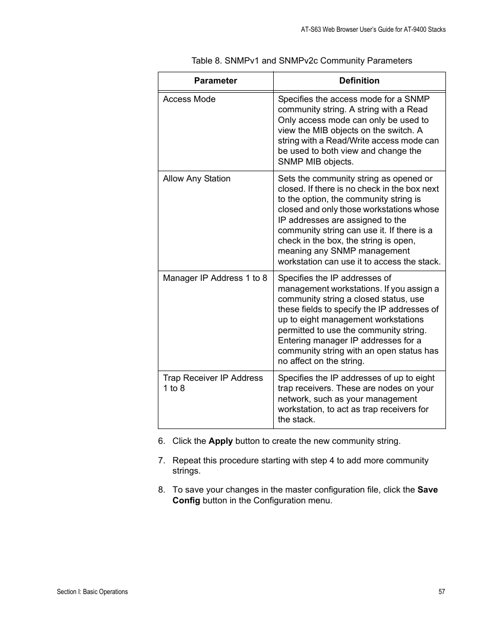 Allied Telesis AT-S63 User Manual | Page 57 / 246