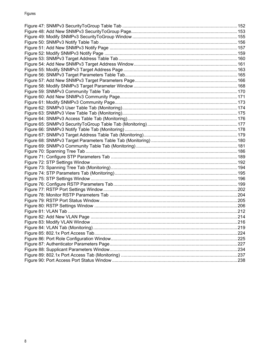 Allied Telesis AT-S63 User Manual | Page 8 / 246