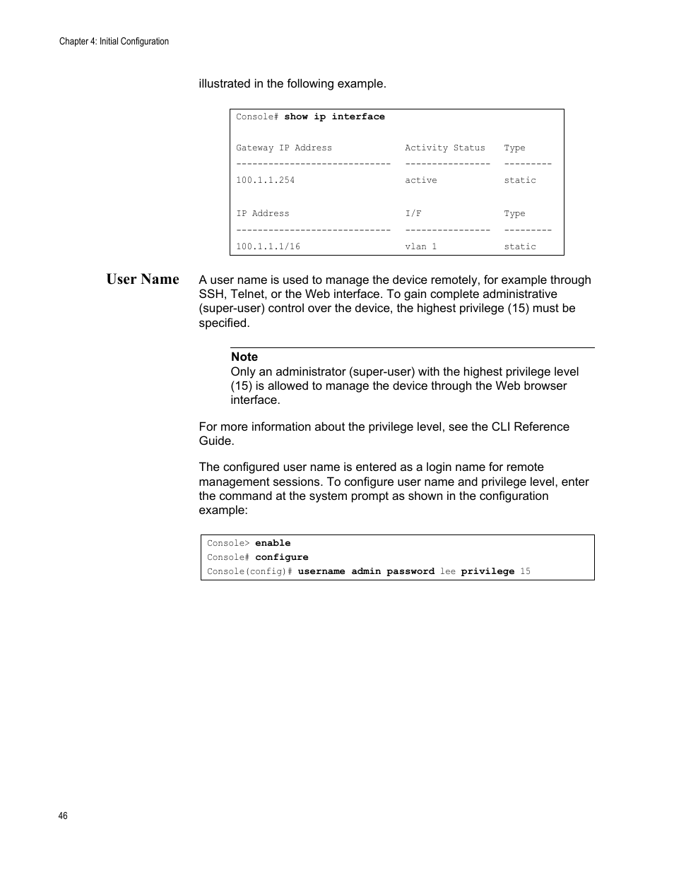 User name | Allied Telesis AT-8000GS/48 User Manual | Page 46 / 52