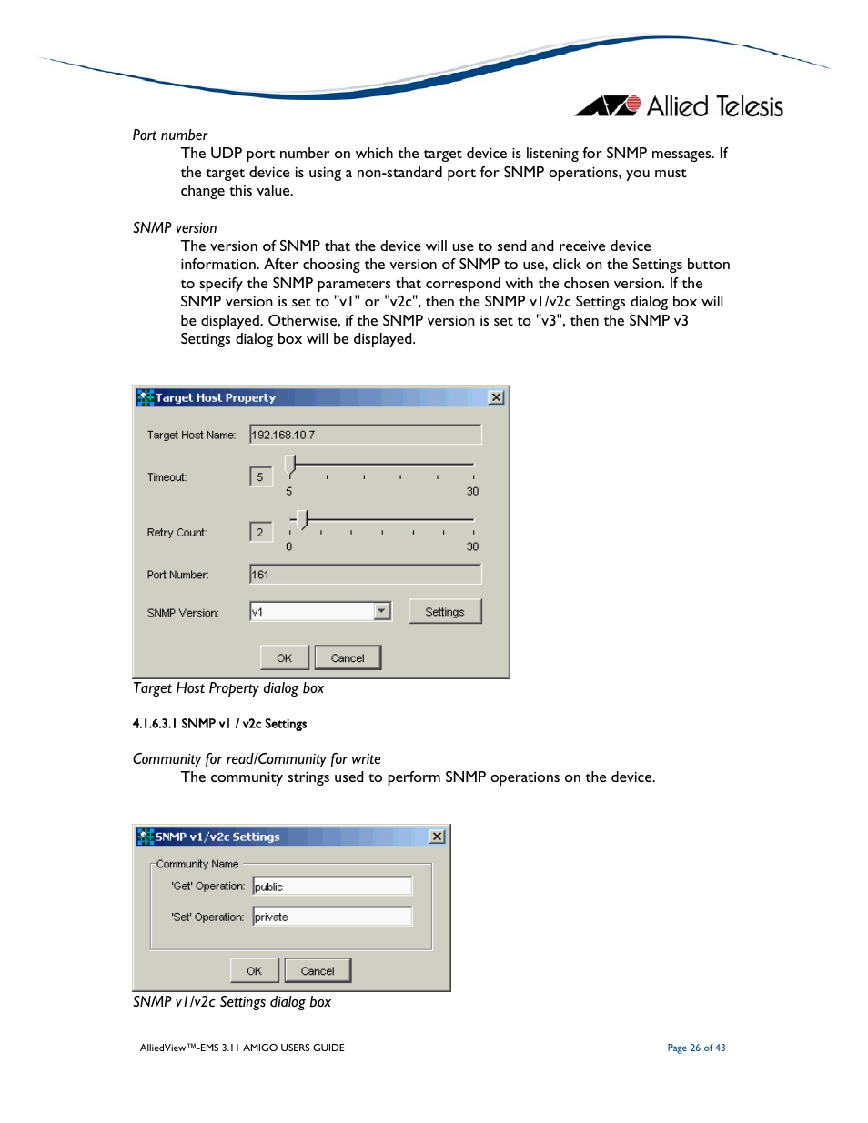Allied Telesis AlliedView-EMS 3.11 AMIGO User Manual | Page 26 / 43