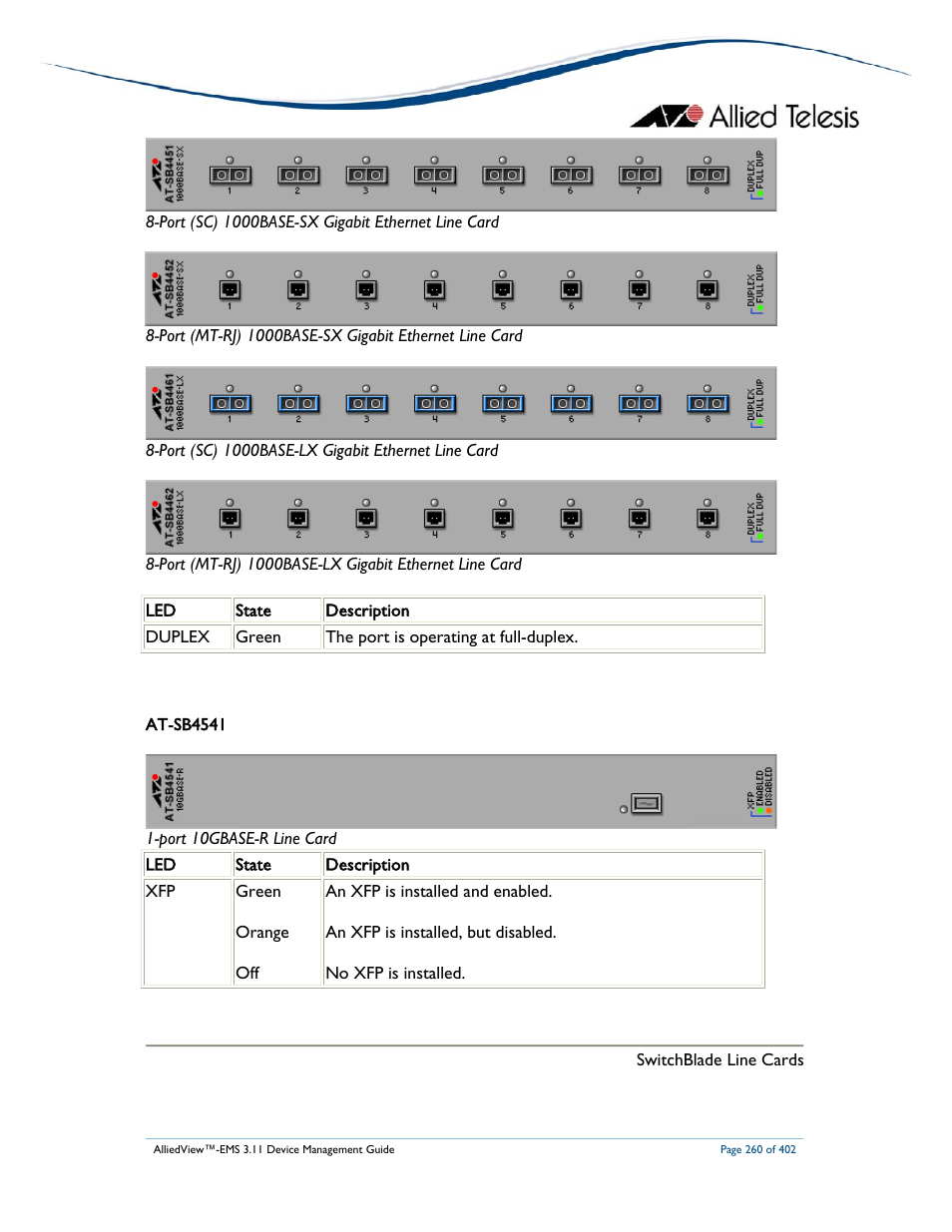 Allied Telesis AlliedView-EMS 3.11 DEVICE MANAGEMENT User Manual | Page 260 / 402