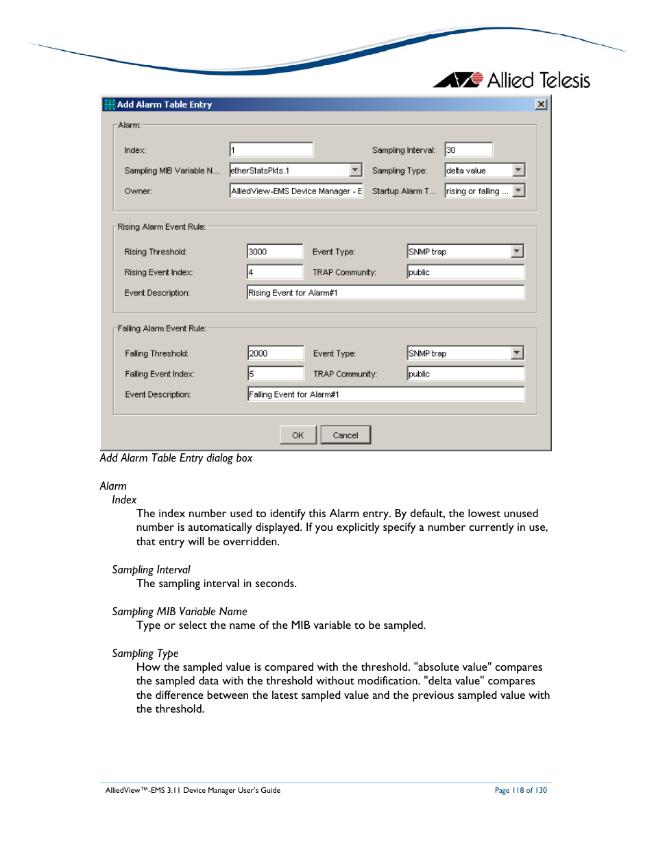 Allied Telesis AlliedView-EMS 3.11 DEVICE MANAGEMENT User Manual | Page 118 / 130