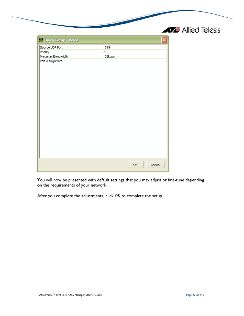 Allied Telesis AlliedView-EMS 3.11 QoS MANAGER User Manual | Page 27 / 146