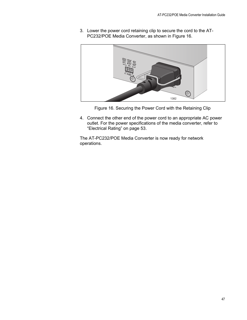 Allied Telesis AT-PC232/POE User Manual | Page 47 / 62