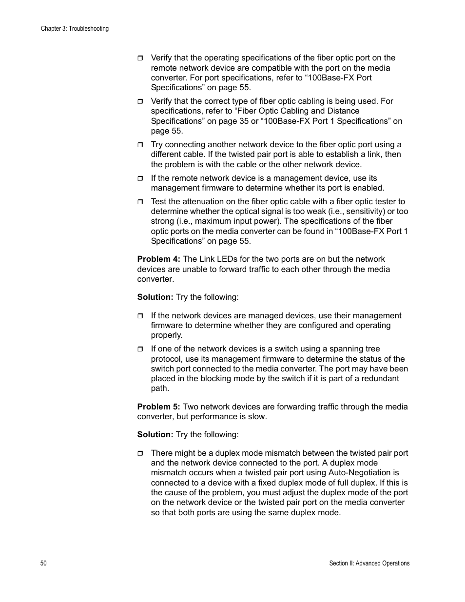 Allied Telesis AT-PC232/POE User Manual | Page 50 / 62
