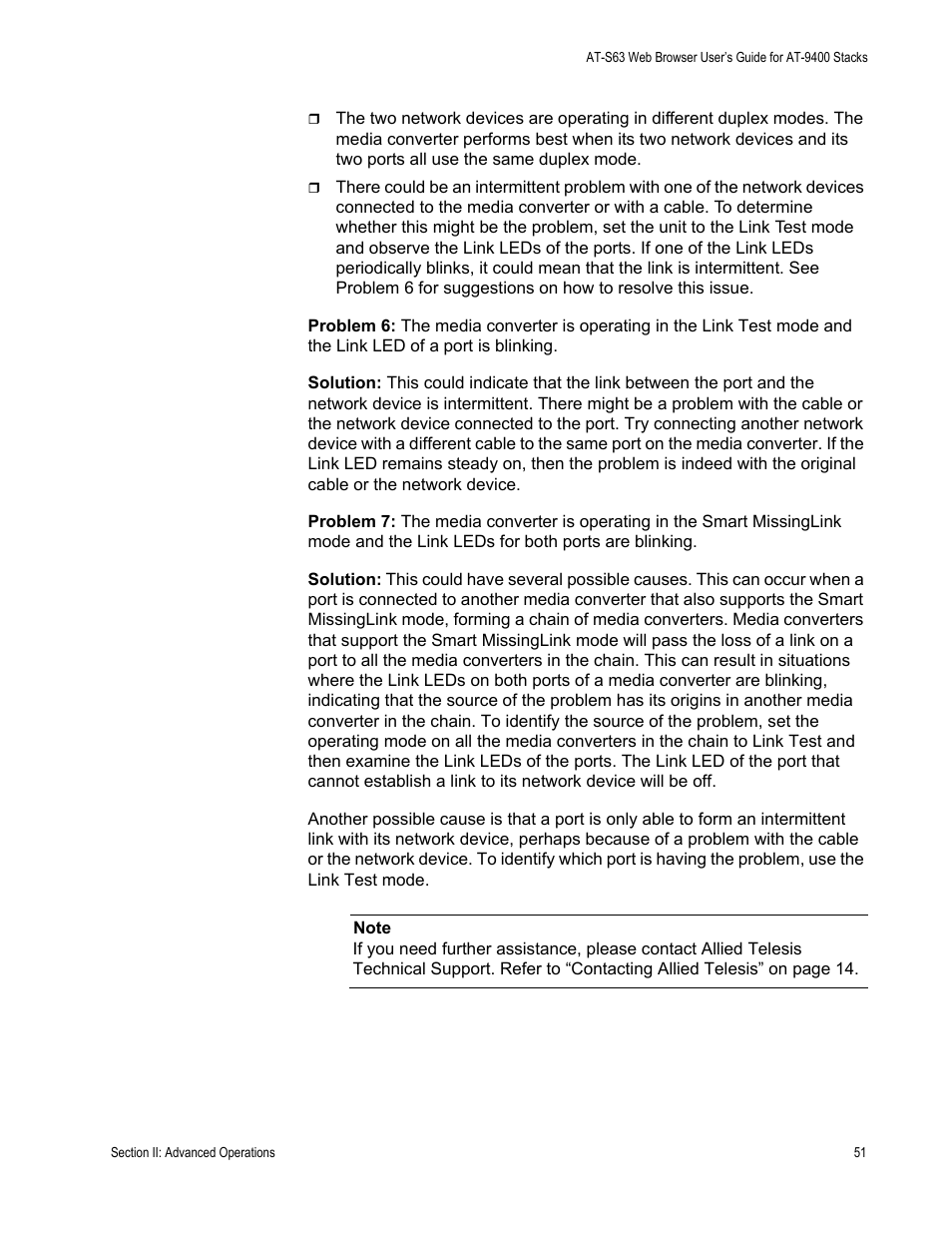 Allied Telesis AT-PC232/POE User Manual | Page 51 / 62