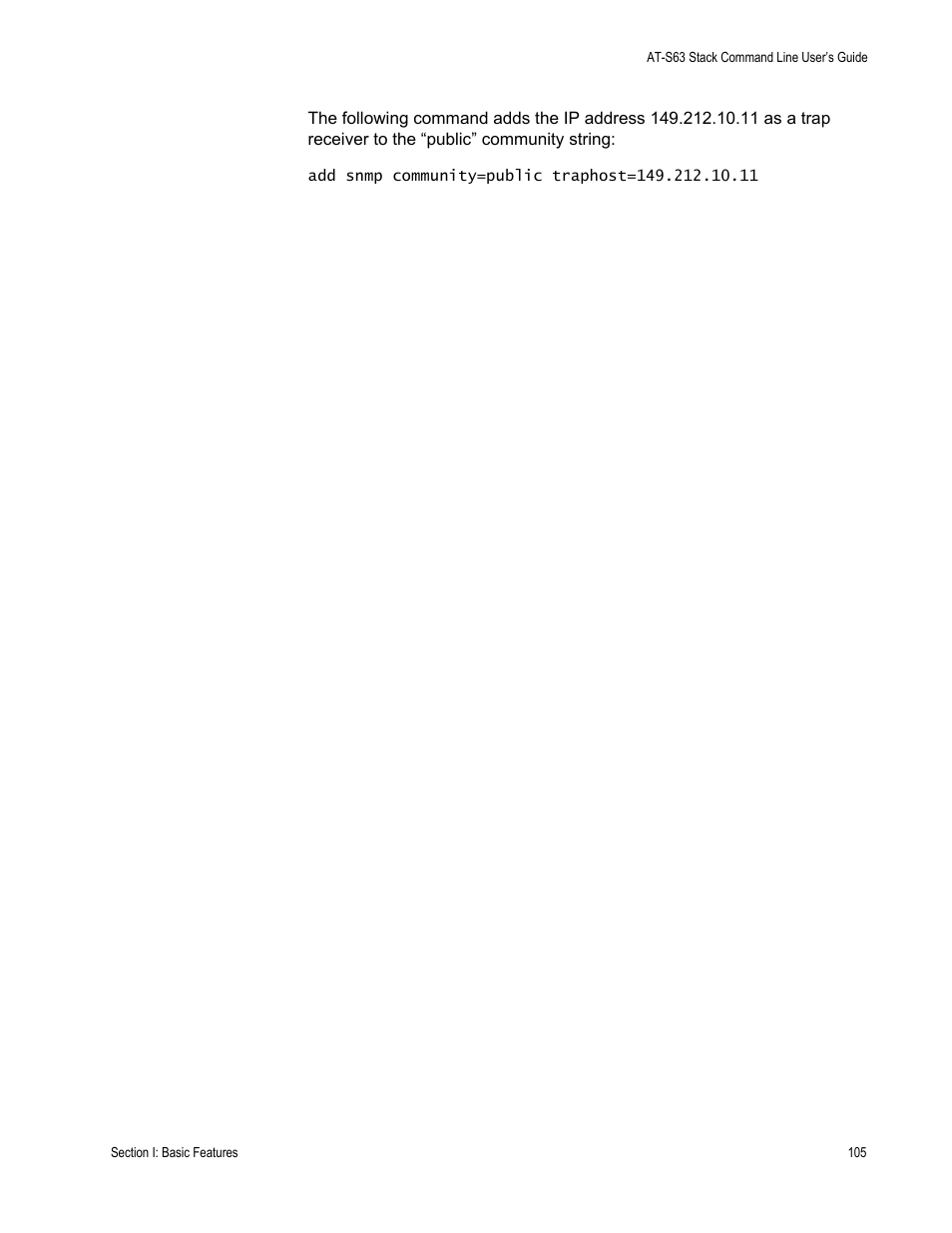 Allied Telesis AT-S63 User Manual | Page 105 / 468