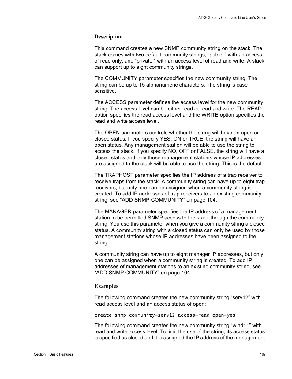 Allied Telesis AT-S63 User Manual | Page 107 / 468