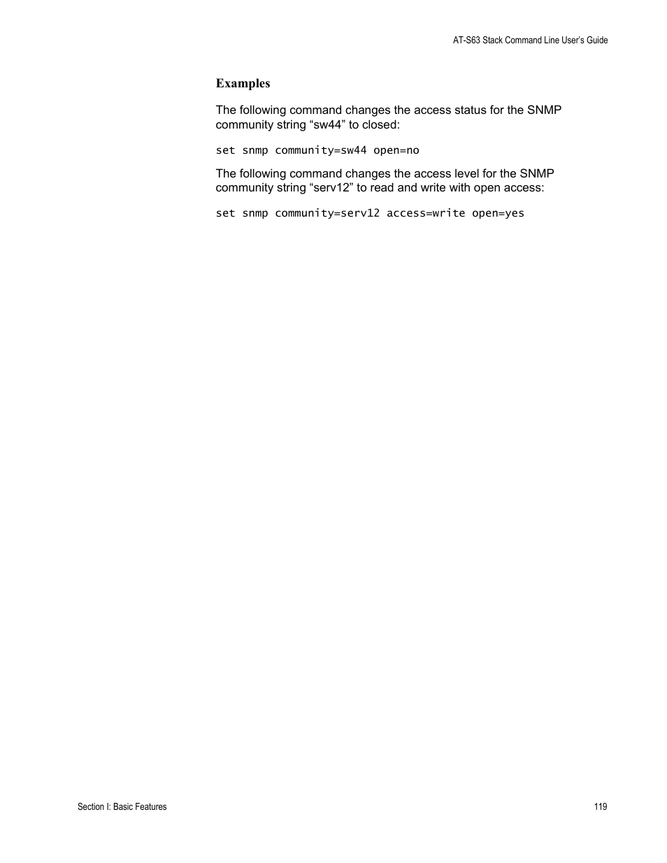 Allied Telesis AT-S63 User Manual | Page 119 / 468