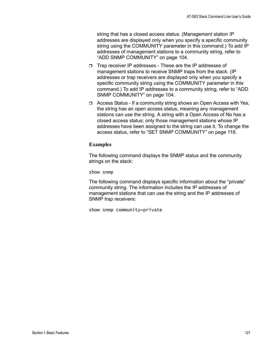 Allied Telesis AT-S63 User Manual | Page 121 / 468