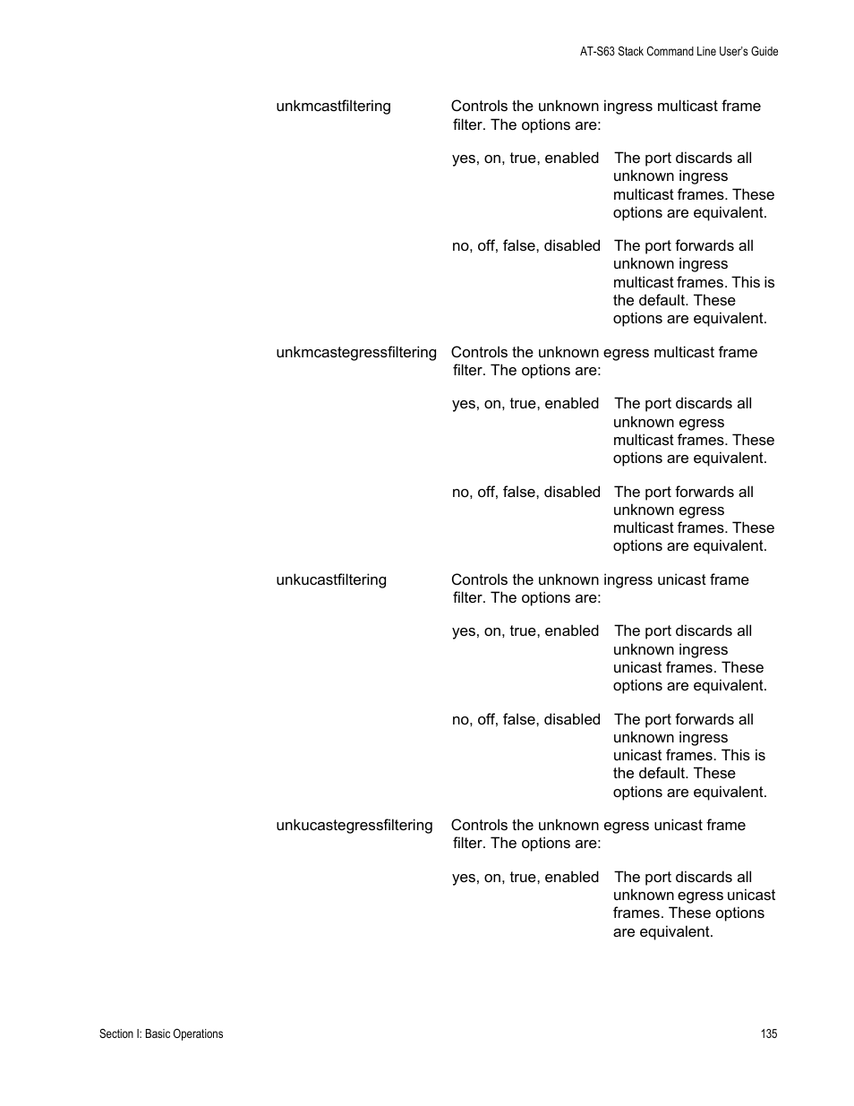 Allied Telesis AT-S63 User Manual | Page 135 / 468