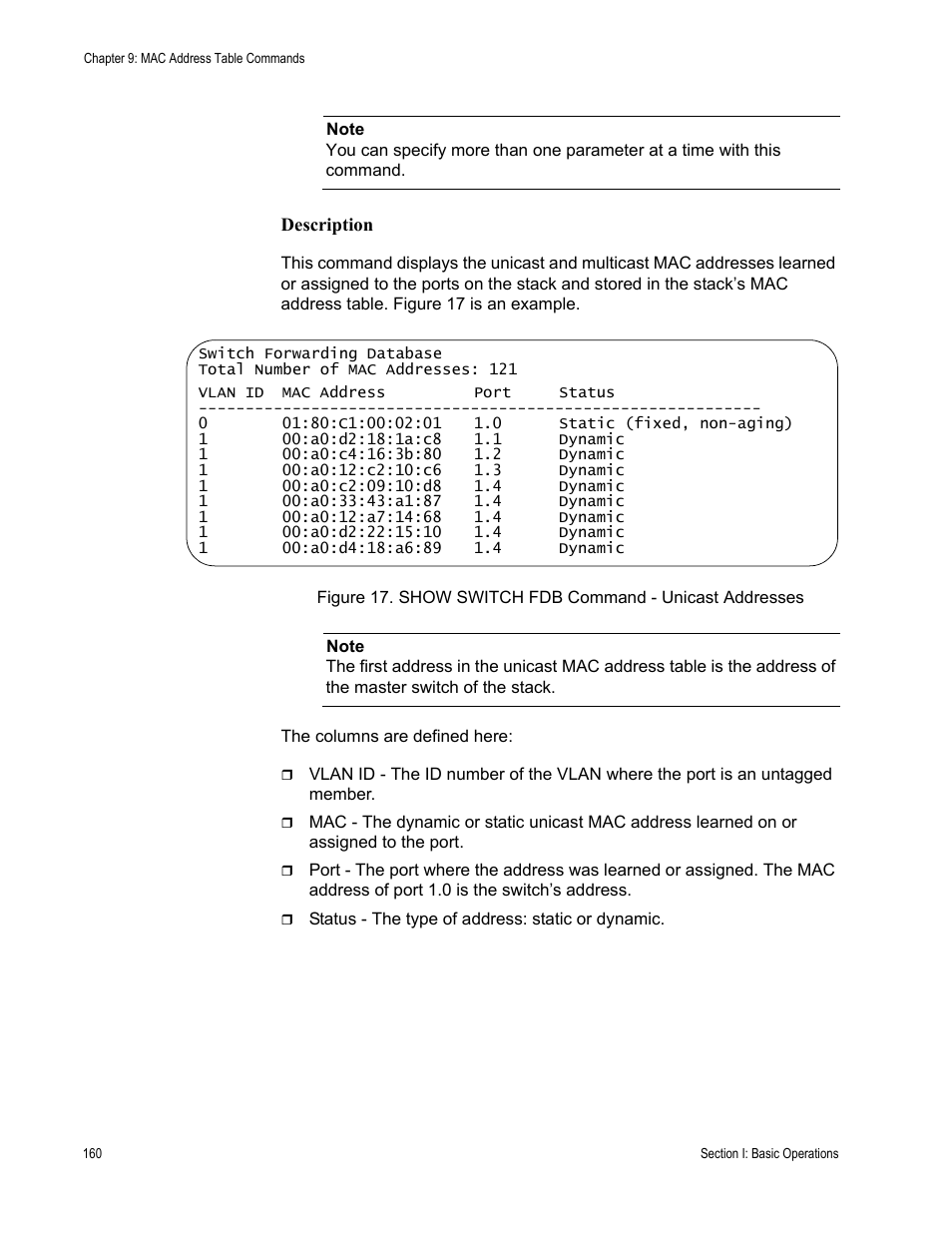 Allied Telesis AT-S63 User Manual | Page 160 / 468